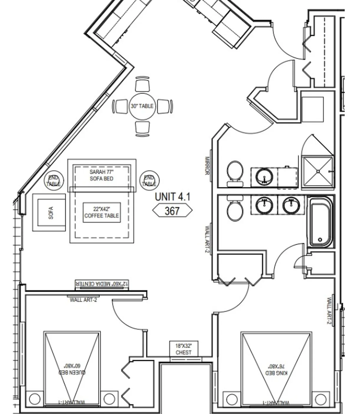 Unit 467 University District Room For Rent in U Place Apartments , 1066
