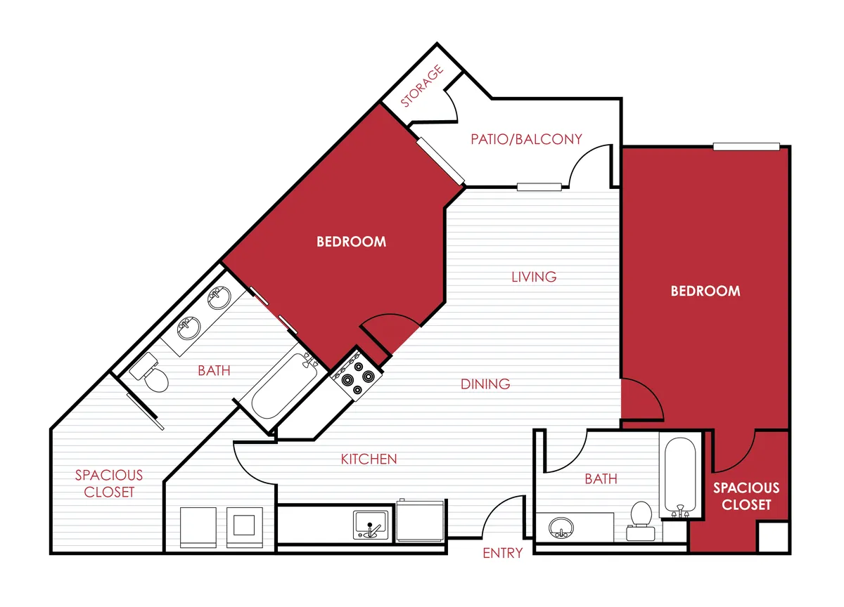 Unit 222 Rosemead Ave Room For Rent in Begonia Place Apartments , 989 sqft.