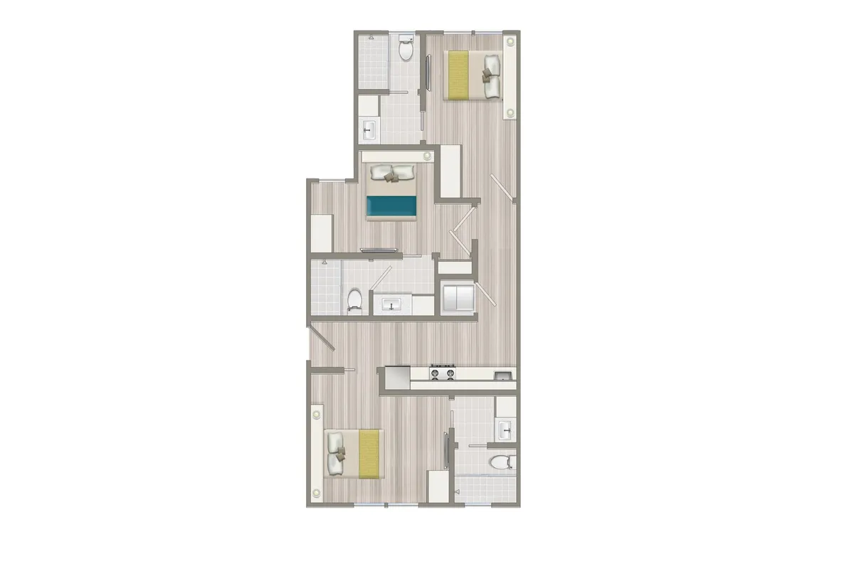 Unit 7Rm A West LA Room For Rent in MySuite at Cara CoLiving , 200 sqft.