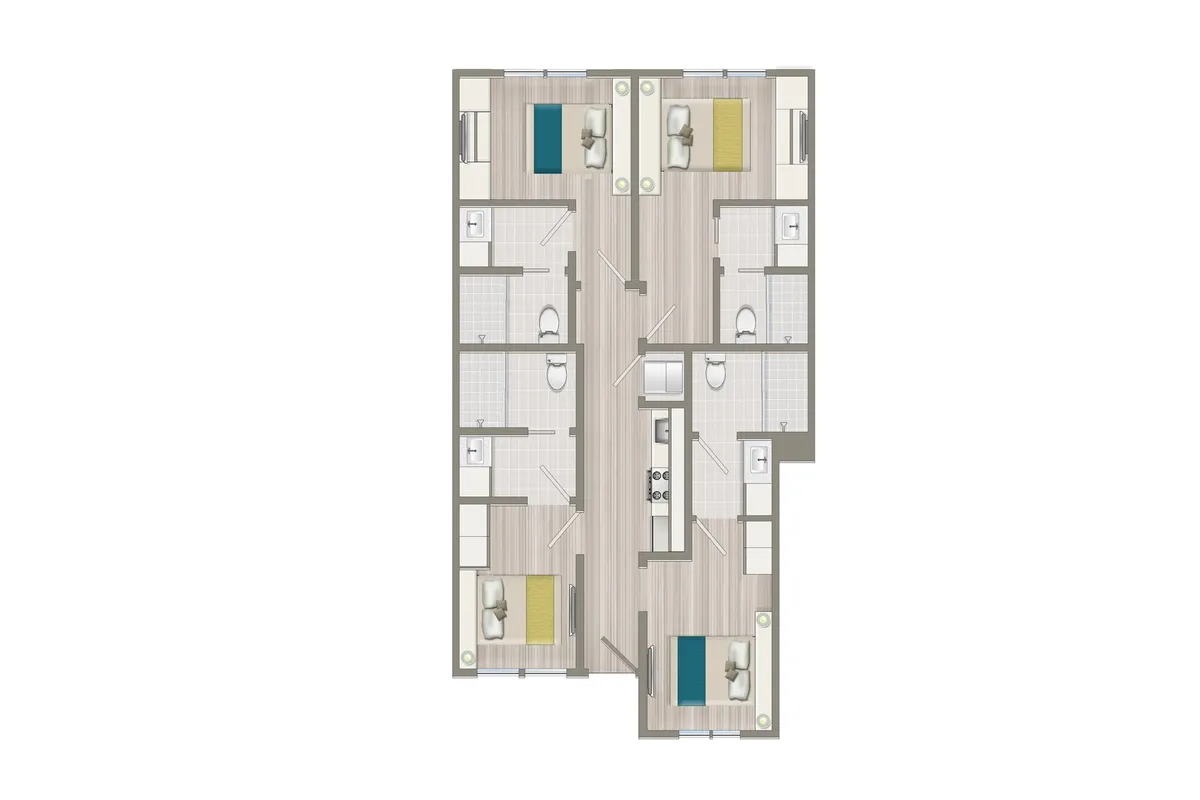 Unit 2Rm C West LA Room For Rent in MySuite at Cara CoLiving , 211 sqft.