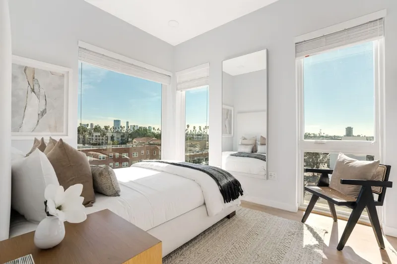 Bedroom at Kanvas in Koreatown, Los Angeles