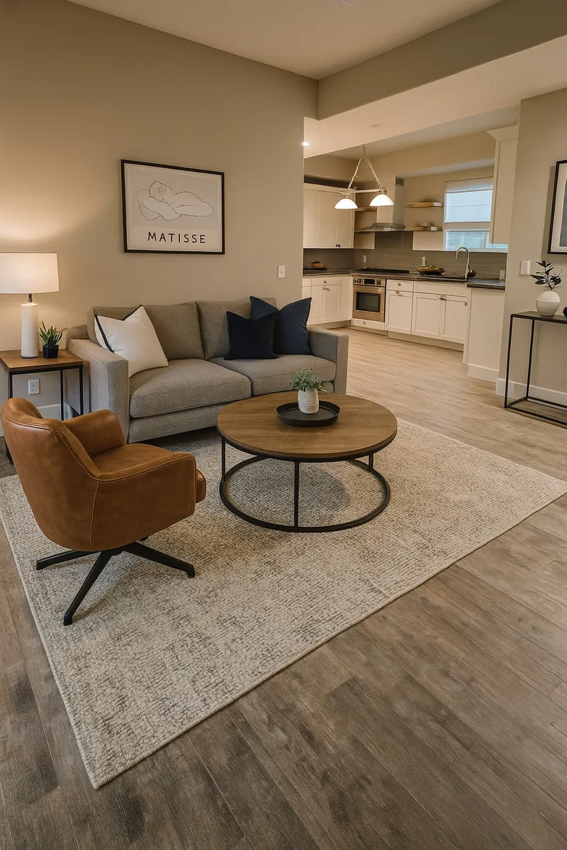 Living room at 1212 West 37th Drive, Off-Campus Housing near USC